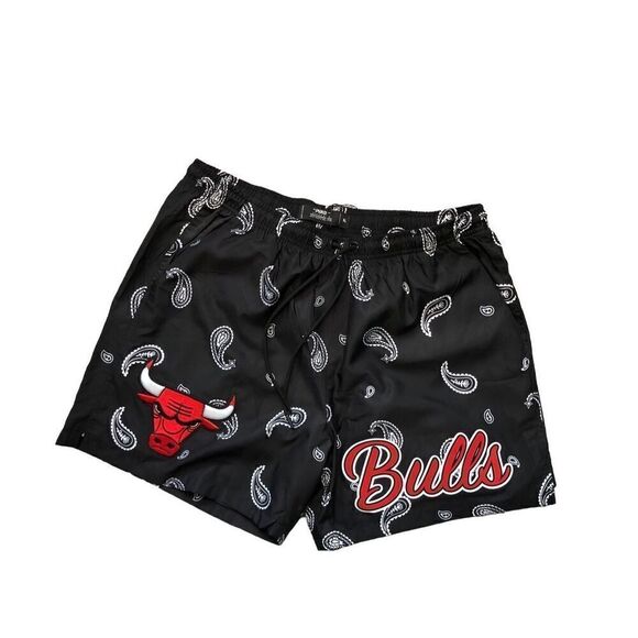 Chicago Bulls Pro Standard Paisley Woven Shorts Men’s Size Large - Picture 1 of 3